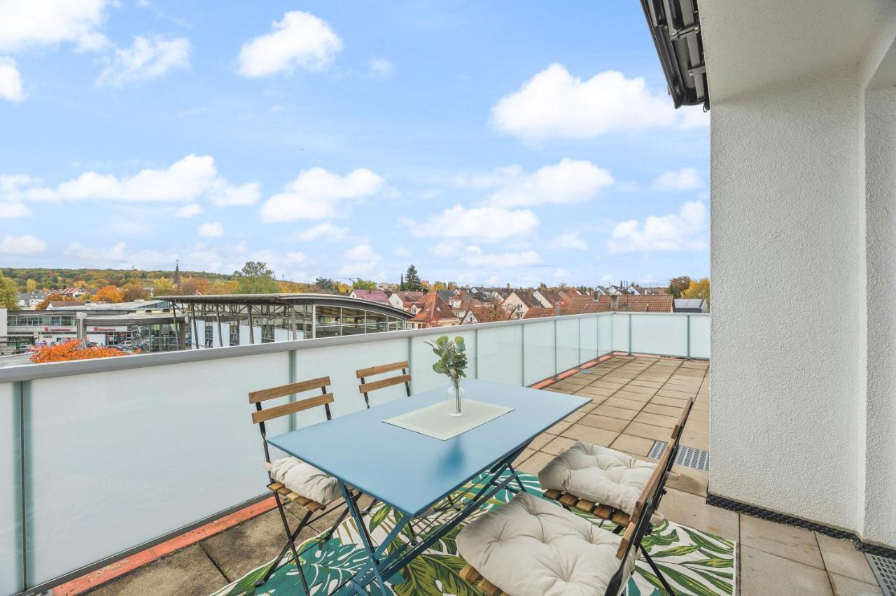 Design-Apartment - Kueche - Dachterrasse - Zentral Leinfelden-Echterdingen Exteriér fotografie