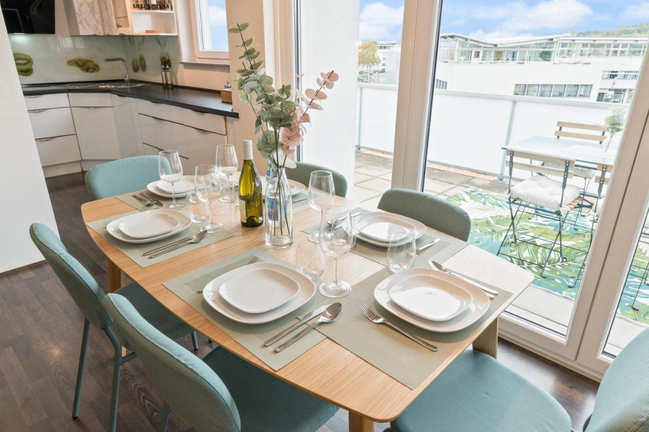 Design-Apartment - Kueche - Dachterrasse - Zentral Leinfelden-Echterdingen Exteriér fotografie